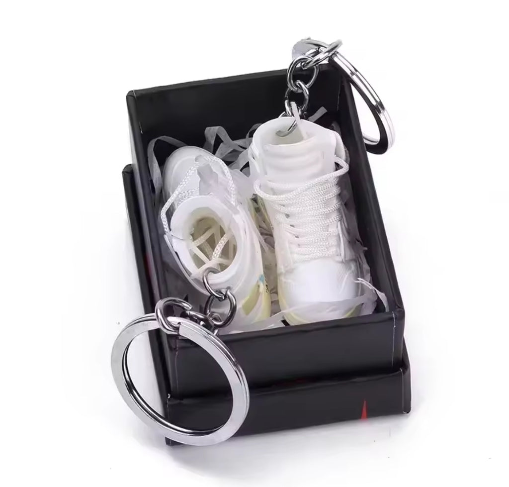 Mini sneaker keychains