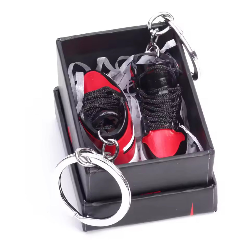 Mini sneaker keychains