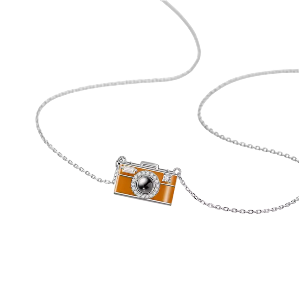 Mini Photo Projection Necklace with Hidden Camera Lens